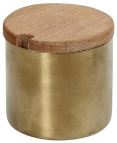 Δοχείο Αποθήκευσης SUT110 7x6,7cm Silver-Brown Espiel Steel,Wood