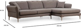 Corner Sofa Costor Corner Right Grey Grey