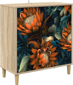 vidaXL Πλαϊνό γραφείο LOCHEM Sonoma 69 x 33 x 75 εκ.