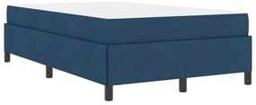 vidaXL Κρεβάτι με ελατήρια Μπλε, Μαύρο 120 x 190 cm
