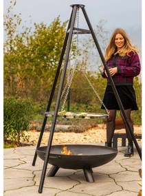 BBGRILL ΨΗΣΤΑΡΙΑ/GRILL ΜΕ ΤΡΙΠΟΔΟ BBQ TRIPOD ΜΑΥΡΗ 172 ΕΚ. 411811