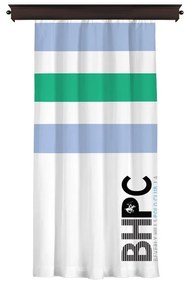 Κουρτίνα με Τρουκς 140 x 260 cm Χρώματος Λευκό Beverly Hills Polo Club 176BHP8817