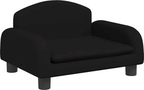 vidaXL Κρεβάτι Σκύλου Μαύρο 50 x 40 x 30 εκ. Υφασμάτινο