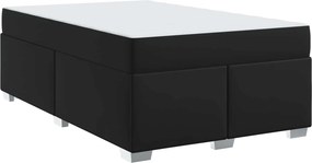 vidaXL Σκελετός Κρεβατιού Μαύρο 120 x 200 cm ύφασμα