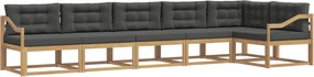 vidaXL Σειρά Καναπέ Εξωτερικού 4 pcs Άσπρο και Ανθρακί Πολυεστέρας
