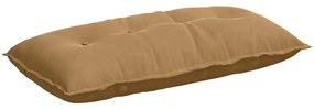 vidaXL Μαξιλάρι Πλάτης Καφέ 100 x 50 cm Υφασμάτινο Κορντουρά