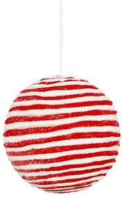 Χριστουγεννιάτικη Μπάλα 02.1162606 15cm Red-White