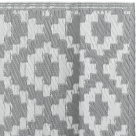 vidaXL Χαλί εξωτερικού χώρου ARAKIL γκρι 80x150 cm PP