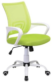 ZITA PLUS A1850-W ΛΕΥΚΟ/ΠΡΑΣΙΝΟ MESH ΠΟΛΥΘΡΟΝΑ ΓΡΑΦΕΙΟΥ  01.0733