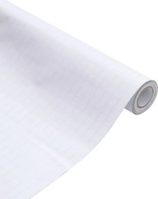 vidaXL Μεμβράνη Παραθύρου Ματ Γκρι 45x500 εκ. PVC