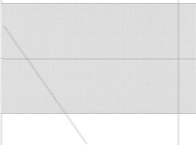 vidaXL Συγκολλητός φράχτης από σύρμα 2500 x 160 εκ Γκρι