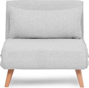 1-Seat Sofa-Bed Folde Single - Teddy Fabric - Grey Grey