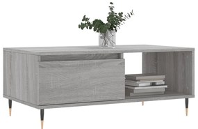 vidaXL Τραπεζάκι Σαλονιού Γκρι Sonoma 90x50x36,5εκ. Επεξεργασμένο Ξύλο