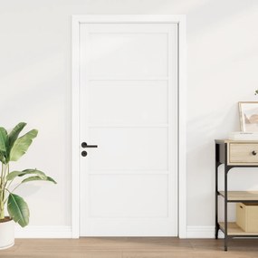 vidaXL Εσωτερική Πόρτα “ORKDAL” Λευκή 93x202x4 εκ. Στερεό Ξύλο Πεύκου