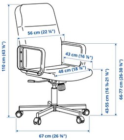 RENBERGET περιστρεφόμενη καρέκλα 604.935.46