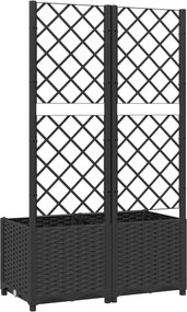 vidaXL Κήπος Μαύρο 80 x 40 x 136 cm
