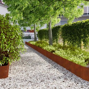 vidaXL Περιφράξεις γκαζόν 20 τεμάχια 25x103 cm Εύκαμπτος χάλυβας