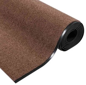 vidaXL Χαλάκι Εξώπορτας Καφέ και Μαύρο 120 x 400 cm