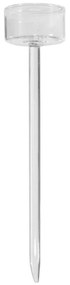 Κηροπήγιο Γυάλινο Noble 4600-3 12x12x23cm Clear Supergreens Glass