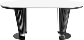 Τραπέζι Elantra Επεκτεινόμενο-Μαύρο – Λευκό-Μήκος: 100 εκ.