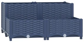 vidaXL Ζαρντινιέρα 80 x 80 x 38 εκ. από Πολυπροπυλένιο