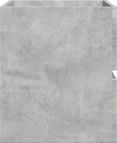 vidaXL Ντουλάπι Νιπτήρα Γκρι Σκυροδέματος 90x38,5x45 εκ. Επεξ. Ξύλο
