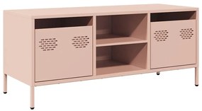 vidaXL Έπιπλο Τηλεόρασης Ροζ 101,5x39x43,5 εκ. Ατσάλι Ψυχρής Έλασης