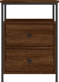 vidaXL Κομοδίνο Καφέ Δρυς 44 x 45 x 60 εκ. από Επεξεργασμένο Ξύλο