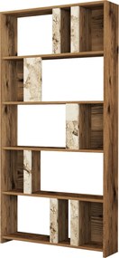 Βιβλιοθήκη Καρυδί / Λευκό FLIGEL 90x20x180
