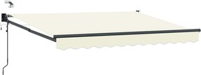vidaXL Ηλεκτρικό Αναδιπλούμενο Σκίαστρο Κρεμ 2,5 x 2 m