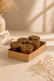 Stewehome Σετ 5 τεμαχίων βάζων με καπάκι από γυαλί 30 ml