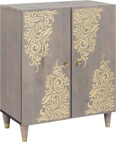 vidaXL Πλαϊνό γραφείο Γκρι και Χρυσό 60 x 33 x 75 cm