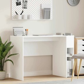 vidaXL Γραφείο Λευκό 109 x 50 x 78 εκ Επεξεργασμένο ξύλο