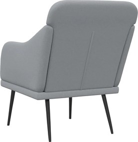 vidaXL Πολυθρόνα Ανοιχτό Γκρι 63 x 76 x 80 εκ. Υφασμάτινη