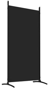 Διαχωριστικό Δωματίου με 4 Πάνελ Μαύρο 346x180 εκ. από Ύφασμα - Μαύρο