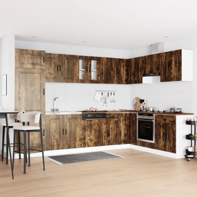 vidaXL Ντουλάπα Κουζίνας με πόρτα Kalmar 2 pcs Καφέ 80 x 46 x 81.5 εκ