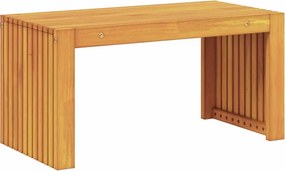 vidaXL Τραπεζάκι Πλευράς Φυσικό Λάδι 70 x 35 x 35 cm