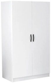Ντουλάπα ρούχων Victoria Megapap δίφυλλη χρώμα λευκό 100x60x181εκ.-GP028-0122,1