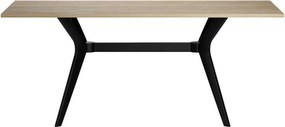 Τραπέζι Luna Megapap χρώμα florida oak 181x90x75εκ.