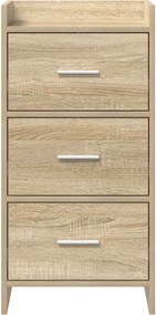 vidaXL Πλαϊνό γραφείο Sonoma Δρυς 40 x 36 x 80 εκ Επεξεργασμένο Ξύλο