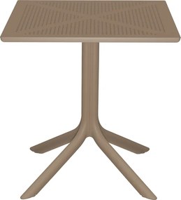 Τραπεζαρία Groovy Hush pakoworld σετ 3τεμ cappuccino PP 60x60x76εκ