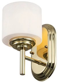Απλίκα Φωτιστικό Μπάνιου 1xG9 IP44 Malibu Elstead Lighting-FE-MALIBU1-BATH-PB-Χρυσό FE-MALIBU1-BATH-PB