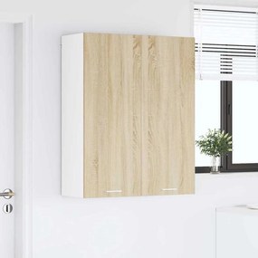 vidaXL Κρεμαστό ντουλάπι με αποθήκευση Δρύς Sonoma 80 x 31 x 100 εκ.