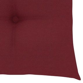 vidaXL Μαξιλάρια Καρέκλας 4 τεμ. Μπορντό 50 x 50 x 7 εκ. Υφασμάτινα