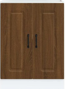 vidaXL Ντουλάπι βάσης νεροχύτη Kalmar Καφέ δρυς 60x46x81,5 εκ.