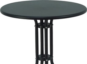 Τραπεζαρία Vergo-Sussie pakoworld μαύρο μέταλλο Φ60x70εκ