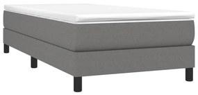 ΠΛΑΙΣΙΟ ΚΡΕΒΑΤΙΟΥ BOXSPRING ΣΚΟΥΡΟ ΓΚΡΙ 90 X 200 ΕΚ. ΥΦΑΣΜΑΤΙΝΟ 3120485