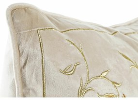 Μαξιλάρι DKD Home Decor Χρυσό 45 x 10 x 45 cm Blomster
