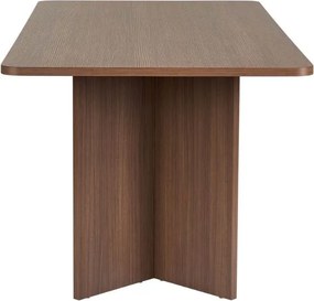 Τραπέζι Linza Megapap χρώμα καρυδί 180x90x75εκ.