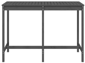 vidaXL Τραπέζι Κήπου Γκρι 159,5x82,5x110 εκ. από Μασίφ Ξύλο Πεύκου